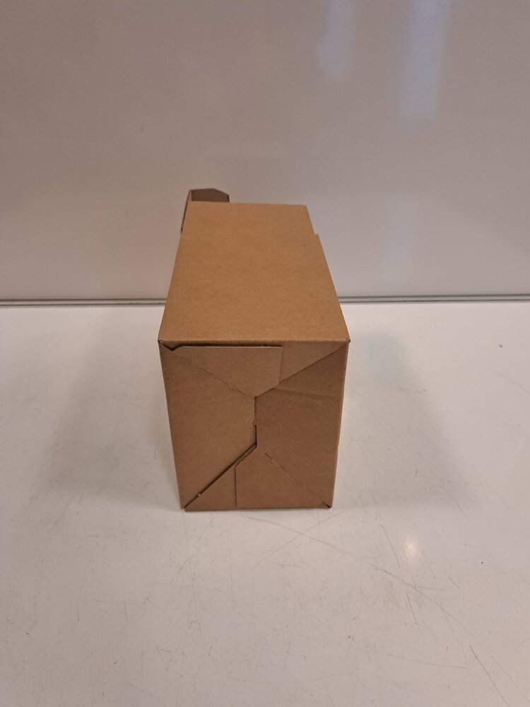 Vouwdoos 194x142x196 mm Enkelgolf Karton Bruin FEFCO 0713 Nieuw