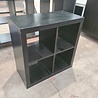 Vakkenkast 79x79x39 cm, zwart, gebruikt Vakkenkast 79x79x39 cm, zwart, gebruikt