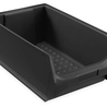 Embox Magazijnbak, 500x300x200 mm, zwart kunststof, nieuw