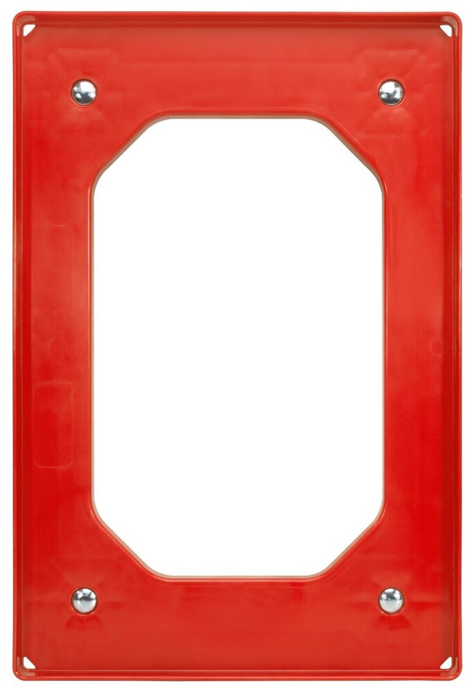 Emtrade Dolly 60x40x15 Rood met 4 rubberen zwenkwielen, Nieuw Emtrade Dolly 60x40x15 Rood met 4 rubberen zwenkwielen, Nieuw