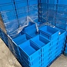 Stapelbak, 400x300x170 mm, euronorm, blauw kunststof, gebruikt