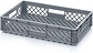 Stapelkrat, 600x400x120 mm, euronorm, grijs pp, gebruikt