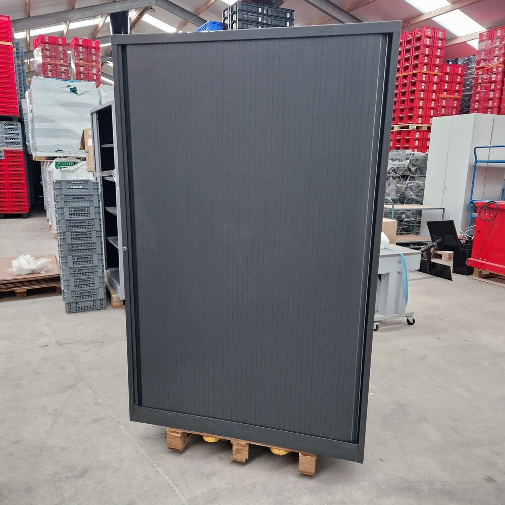 RB Roldeurkast 120x45x195 cm, antraciet, gebruikt