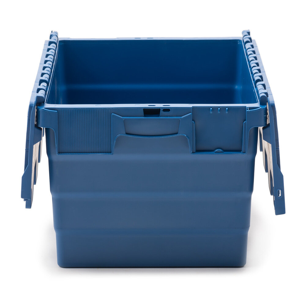 Distributiebak, 600x400x320 mm, euronorm, blauw kunststof, nieuw