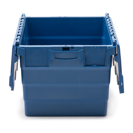 Distributiebak, 600x400x320 mm, euronorm, blauw kunststof, nieuw