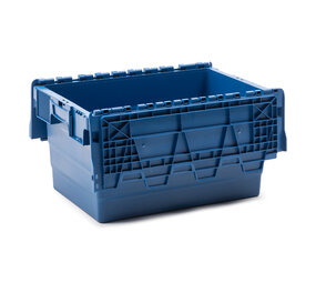 Distributiebak, 600x400x320 mm, euronorm, blauw kunststof, nieuw Distributiebak, 600x400x320 mm, euronorm, blauw kunststof, nieuw