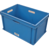 Emtrade Stapelbak, 600x400x320 mm, euronorm, blauw pp, gebruikt