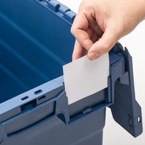 Embox Distributiebak, 600x400x516 mm, euronorm, blauw kunststof, nieuw