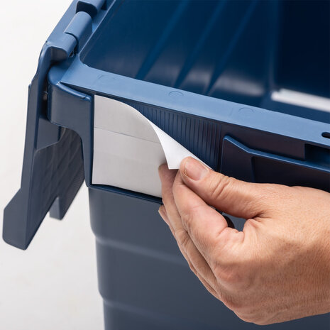 Embox Distributiebak, 600x400x516 mm, euronorm, blauw kunststof, nieuw