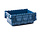 Distributiebak, 600x400x250 mm, euronorm, blauw kunststof, nieuw