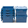 Emtrade (Nieuw) Distributiebak, 600x400x250 mm, euronorm, blauw kunststof, nieuw