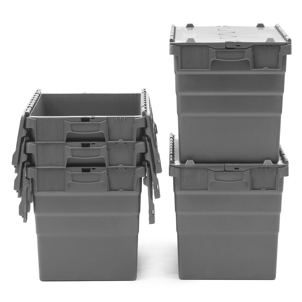 Distributiebak 600x400x416 mm Nestbaar Stapelbaar Grijs, Nieuw Distributiebak 600x400x416 mm Nestbaar Stapelbaar Grijs, Nieuw