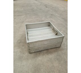 Zarges Zarges aluminium stapelbak 61x61x14, gebruikt