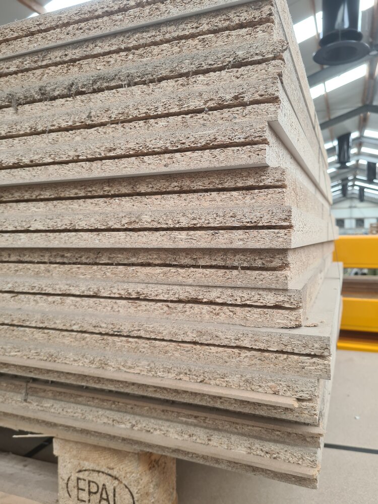 Vloerplaat delen 38mm 150x102 cm, gebruikt