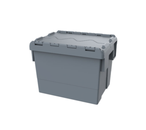 Embox Distributiebak 400x300x320 mm 28L Nestbaar Stapelbaar Grijs, Nieuw