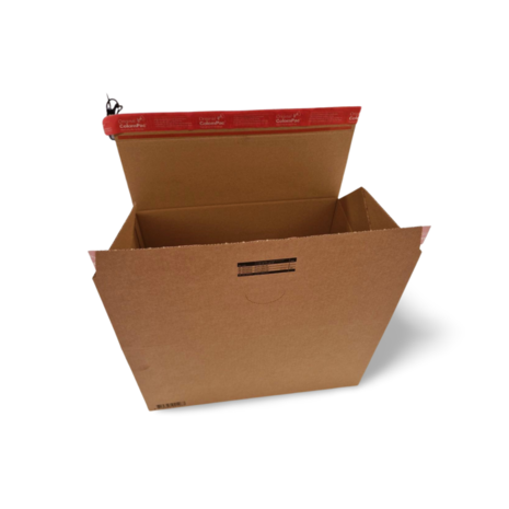 Colompac Autolock Verzenddoos 384x284x210mm bruin, nieuw Colompac Autolock Verzenddoos 384x284x210mm bruin, nieuw