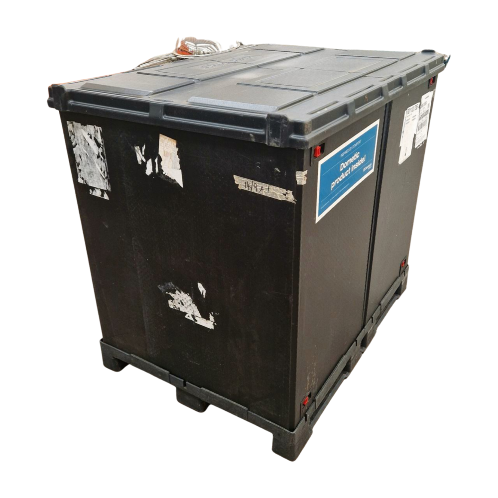 KIGA Palletbox opvouwbaar l140 x b100 x h126 cm, gebruikt