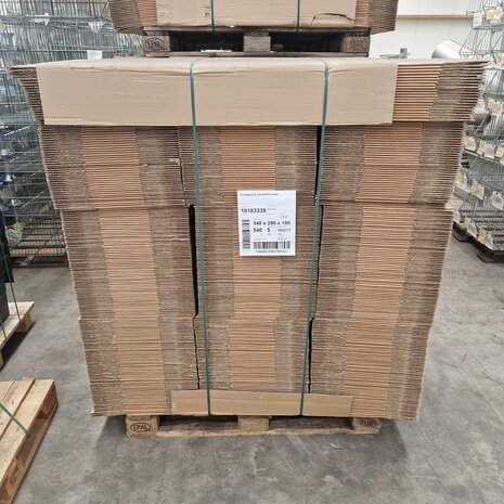 Emtrade (Nieuw) Vouwdoos 540x290x180 mm enkelgolf+minigolf karton bruin fefco 0201 nieuw