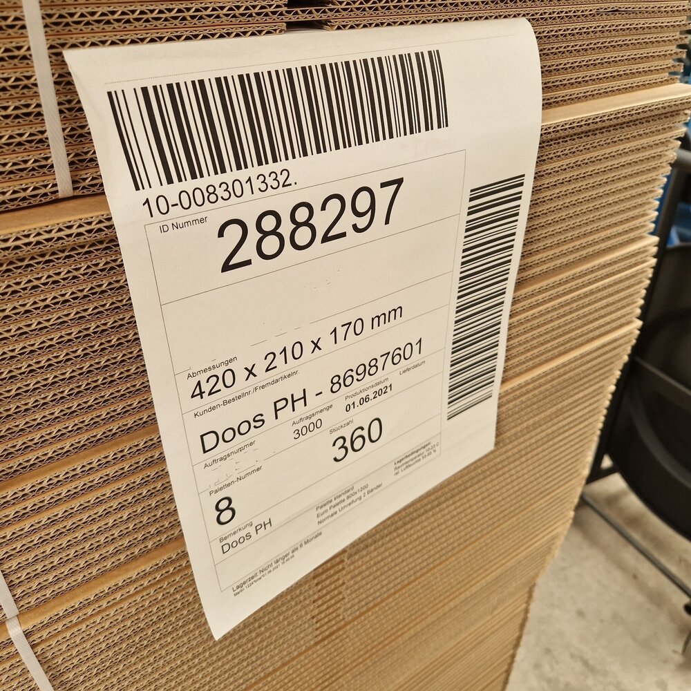 Emtrade (Nieuw) Vouwdoos 420x210x170 mm Enkelgolf Karton Bruin FEFCO 0201 Nieuw