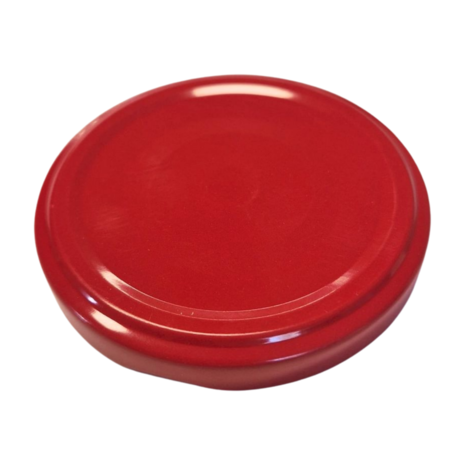 White Cap Deksel Effen Rood 63mm Twist-Off 1440 stuks, nieuw