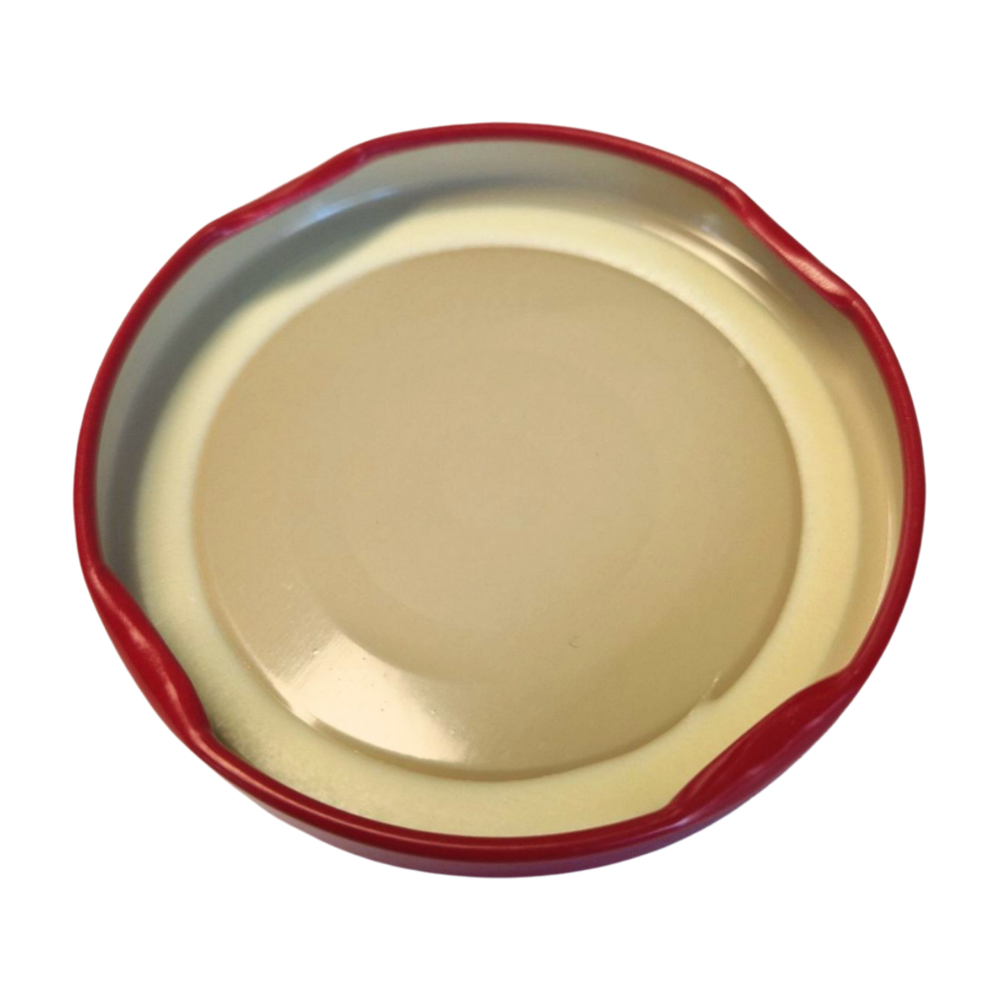 White Cap Deksel Effen Rood 63mm Twist-Off 1440 stuks, nieuw