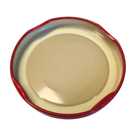 White Cap Deksel Effen Rood 63mm Twist-Off 1440 stuks, nieuw