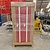 Emtrade (Nieuw) Lockerkast 3 deurs 3 delig met hangslot sluiting, rood-wit, nieuw