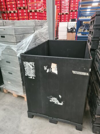 KIGA Palletbox opvouwbaar l140 x b100 x h126 cm, gebruikt