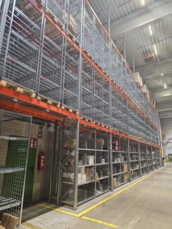 Wanzl Pallet box 1200x800xH1700 met 2 legborden (3 niveaus), als nieuw