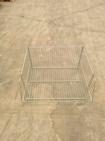 Emtrade Draadmand 63x60x35, stapelbaar, gegalvaniseerd, gebruikt Emtrade Draadmand 63x60x35, stapelbaar, gegalvaniseerd, gebruikt