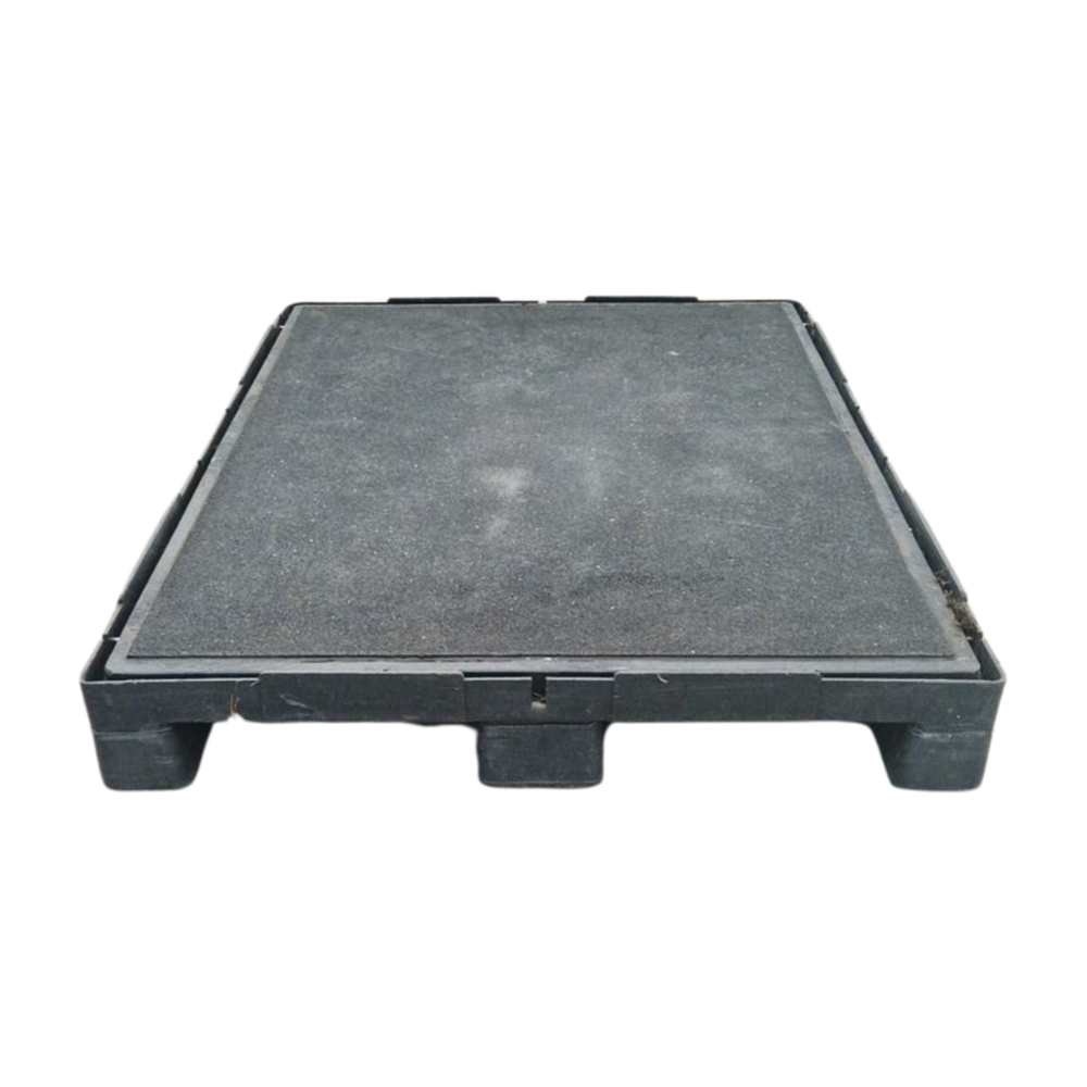 KIGA Industriële pallet 1000x1400x150 mm met permanente antislip mat, gebruikt per stuk