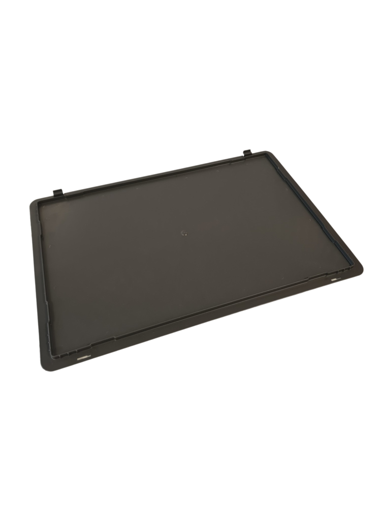 Emtrade Oplegdeksel 60x40, donkergrijs, PP, gebruikt Emtrade Oplegdeksel 60x40, donkergrijs, PP, gebruikt