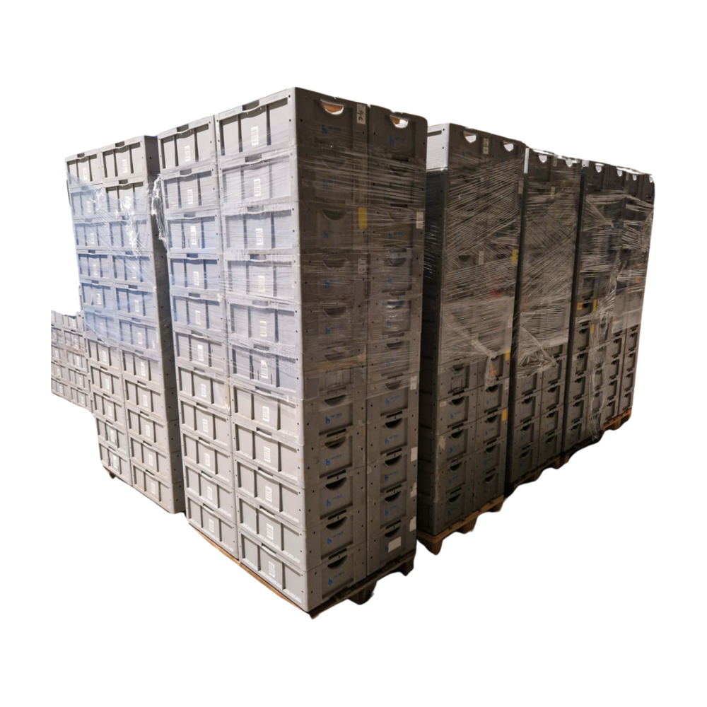 SSI Schäfer Kunststof bak 60x40x22, grijs, PP, gesloten, vlakke bodem , gebruikt SSI Schäfer Kunststof bak 60x40x22, grijs, PP, gesloten, vlakke bodem , gebruikt