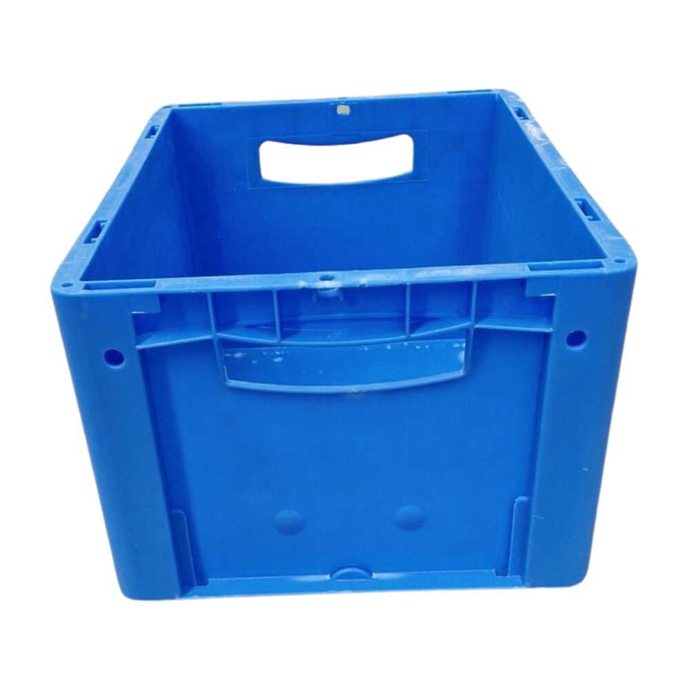 BITO Stapelbak, 400x300x220 mm, euronorm, blauw kunststof, gebruikt