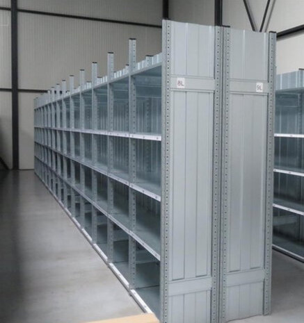 SSI Schäfer SSI Schafer R3000 Legbordstelling 2011x1300x500, 5 legborden, zijwand, gebruikt SSI Schäfer SSI Schafer R3000 Legbordstelling 2011x1300x500, 5 legborden, zijwand, gebruikt