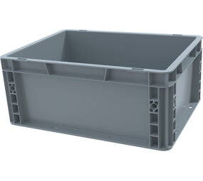 Emtrade (Nieuw) Stapelbak, 400x300x170 mm, euronorm, grijs kunststof, nieuw