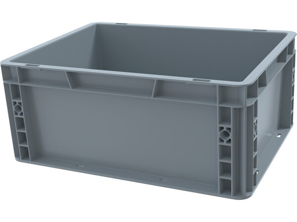 Emtrade (Nieuw) Stapelbak, 400x300x170 mm, euronorm, grijs kunststof, nieuw