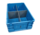 Palletaanbieding: Eurobak 60x40x22 blauw, gebruikt