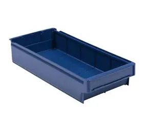 Schoeller Allibert Magazijnbak, 500x230x100 mm, blauw kunststof, gebruikt