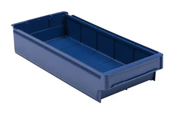 Schoeller Allibert Magazijnbak, 500x230x100 mm, blauw kunststof, gebruikt