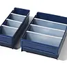 Schoeller Allibert Magazijnbak, 500x230x100 mm, blauw kunststof, gebruikt