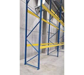 Nedcon Nedcon palletstelling B3600xD1100xH8100 Geel/Blauw, gebruikt Nedcon Nedcon palletstelling B3600xD1100xH8100 Geel/Blauw, gebruikt