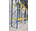 Nedcon palletstelling B3600xD1100xH8100 Geel/Blauw, gebruikt