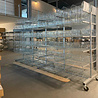 BITO Verrijdbare stelling incl. 48 draadmanden - 2350x3800x1600mm, licht gebruikt