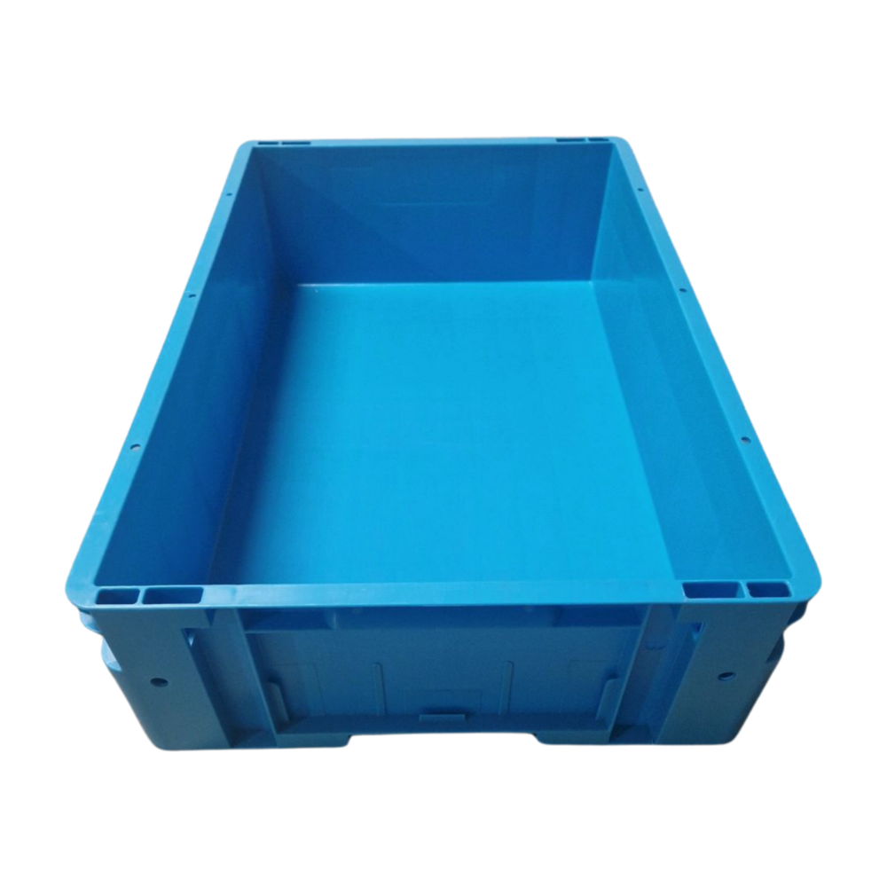 UTZ Stapelbak, 600x400x170 mm, euronorm, blauw kunststof, gebruikt