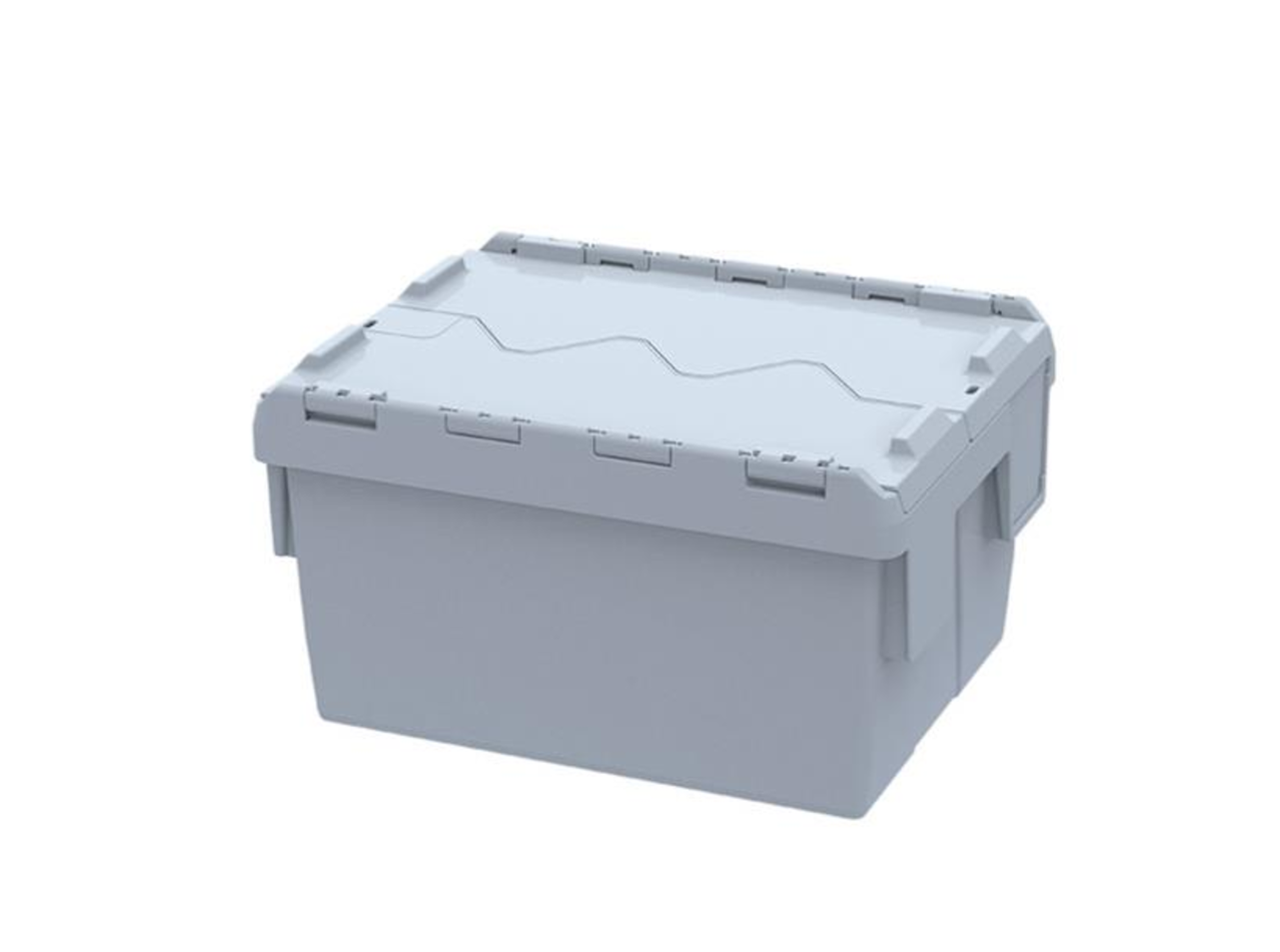 Distributiebak 400x300x210 mm Nestbaar Stapelbaar Grijs, Nieuw Distributiebak 400x300x210 mm Nestbaar Stapelbaar Grijs, Nieuw