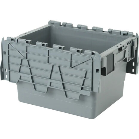 Distributiebak 400x300x250 mm Nestbaar Stapelbaar Grijs, Nieuw