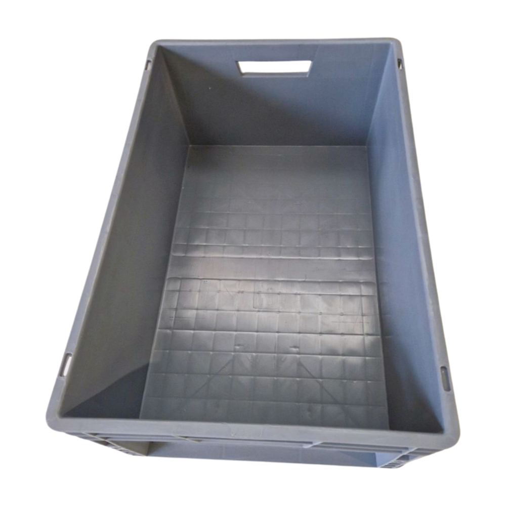 Emtrade (Nieuw) Stapelbak, 600x400x220 mm, euronorm, grijs kunststof, nieuw