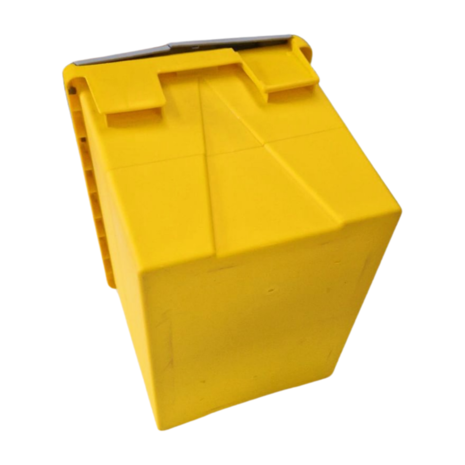 Distributiebak 400x300x320 mm 28L Nestbaar Stapelbaar Geel/Grijs, Nieuw