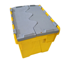 Distributiebak 400x300x320 mm 28L Nestbaar Stapelbaar Geel/Grijs, Nieuw Distributiebak 400x300x320 mm 28L Nestbaar Stapelbaar Geel/Grijs, Nieuw